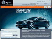 Tablet Screenshot of imparts.com.au